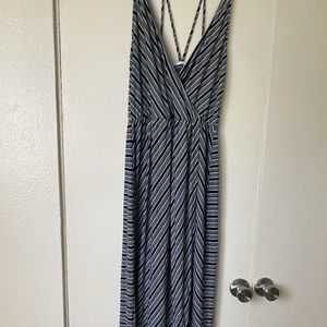 LUSH striped maxi dress